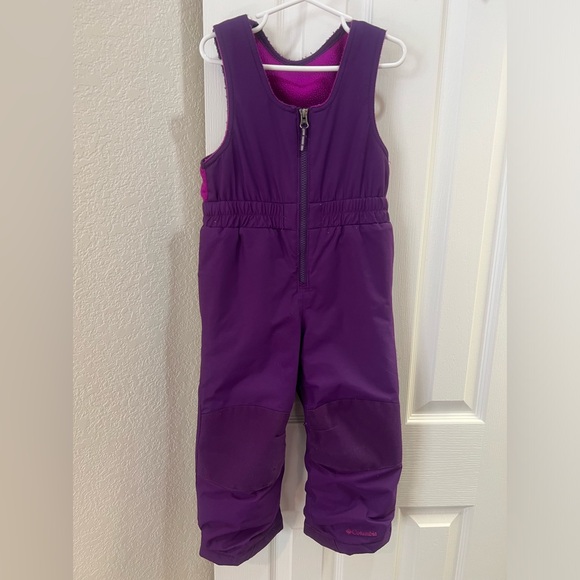 Purple Columbia 4T Snowbib w Omnitech - Picture 1 of 7
